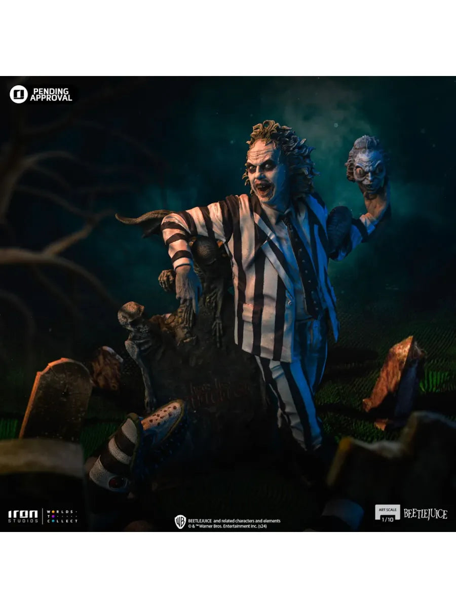 IRO56654 Beetlejuice 2 - Beetlejuice 1:10 Scale Statue - Iron Studios - Titan Pop Culture