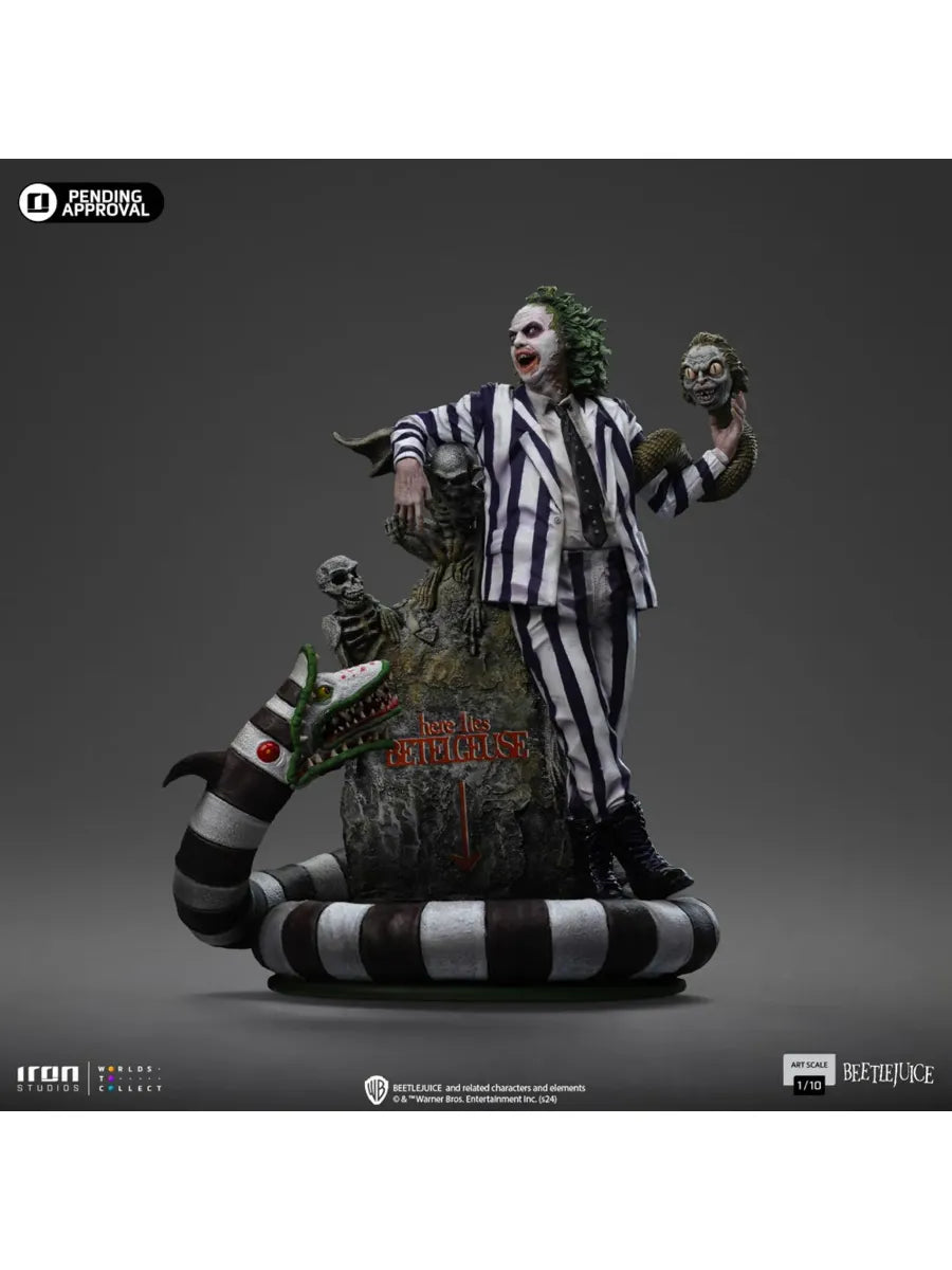 IRO56654 Beetlejuice 2 - Beetlejuice 1:10 Scale Statue - Iron Studios - Titan Pop Culture