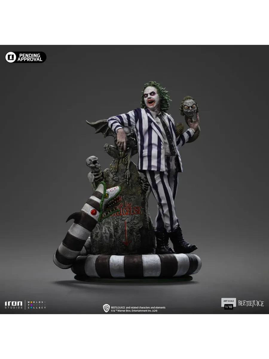 IRO56654 Beetlejuice 2 - Beetlejuice 1:10 Scale Statue - Iron Studios - Titan Pop Culture