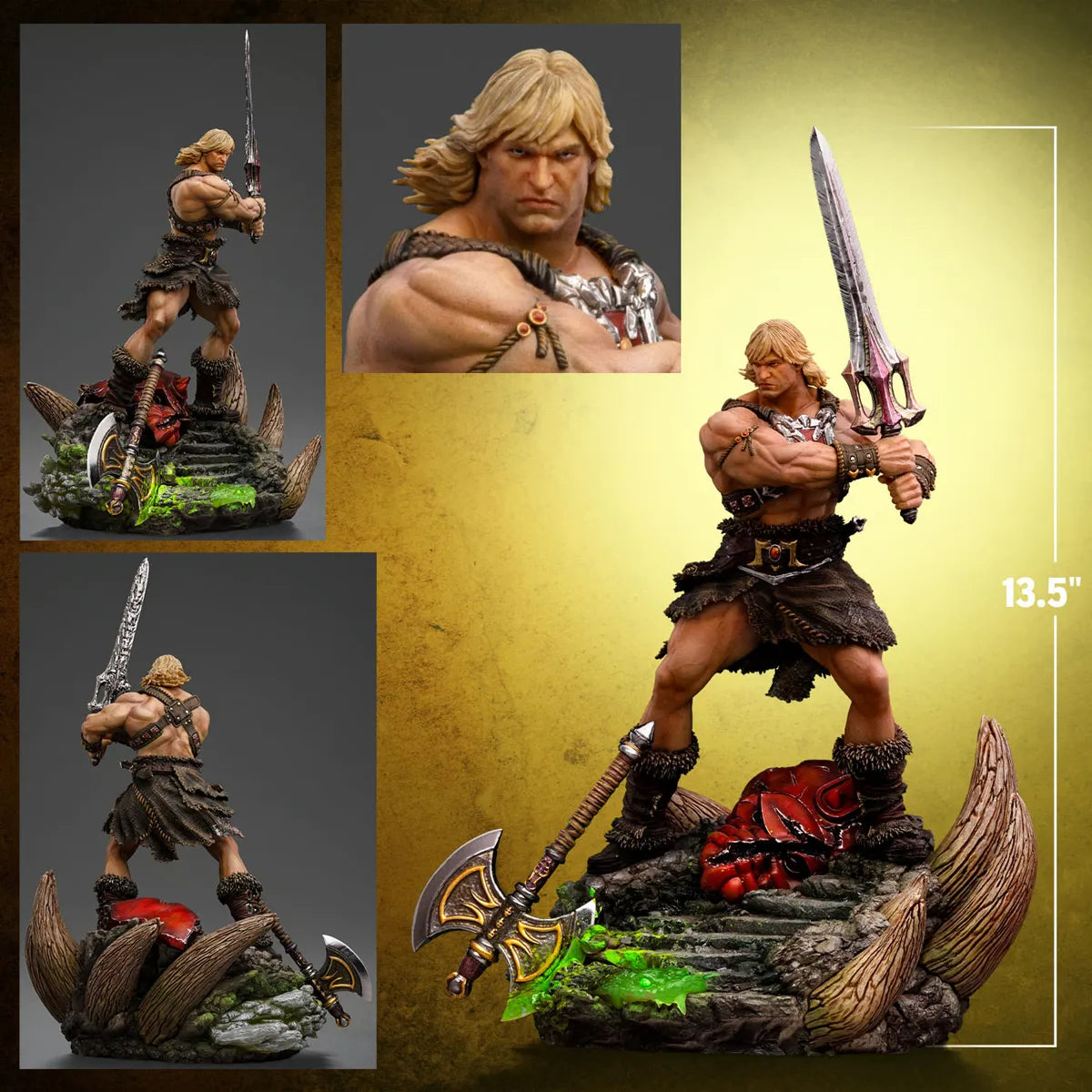 Masters of the Universe - He-Man Unleashed Deluxe 1:10 Scale Statue