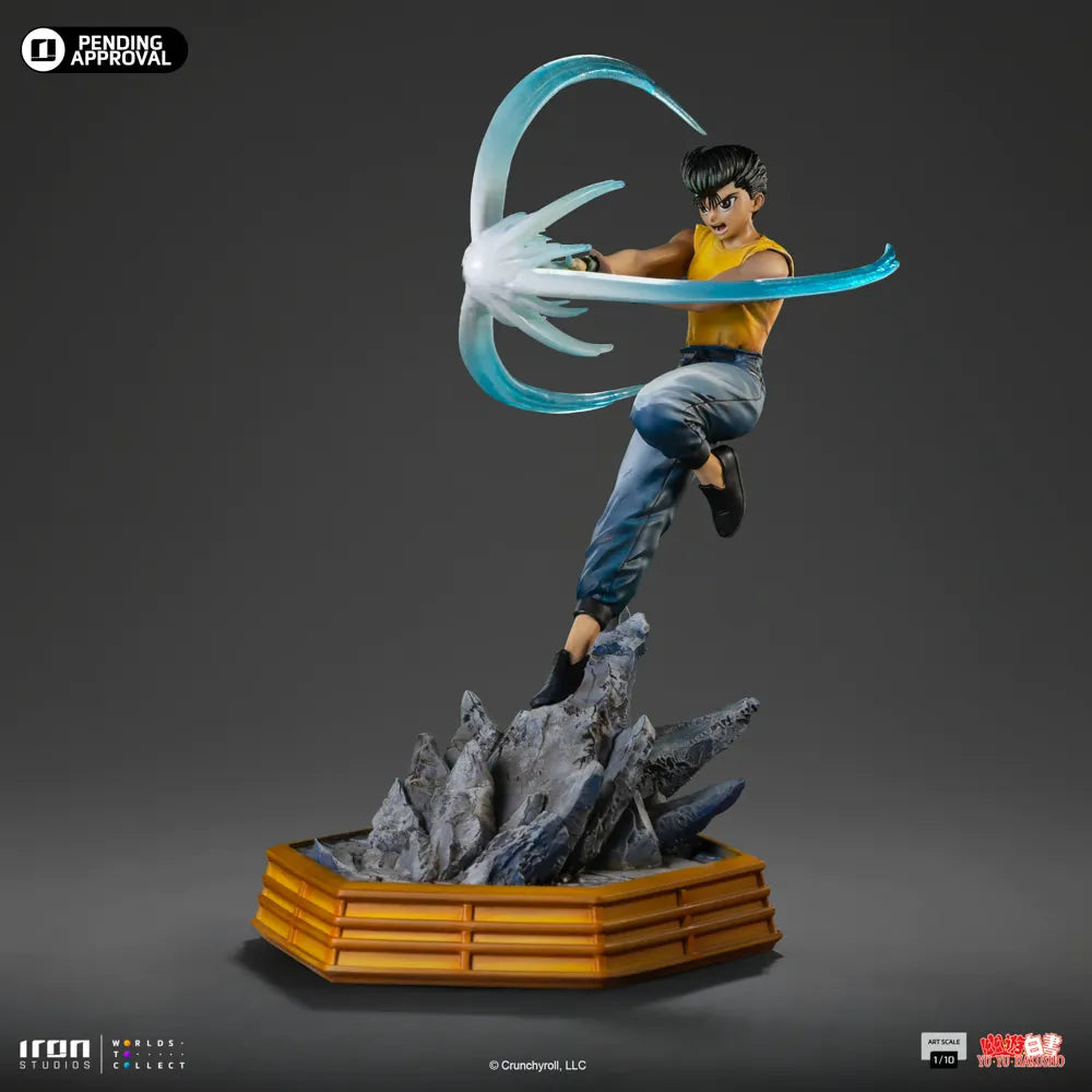 IRO56784 Yu Yu Hakusho - Yusuke Urameshi 1:10 Scale Statue - Iron Studios - Titan Pop Culture