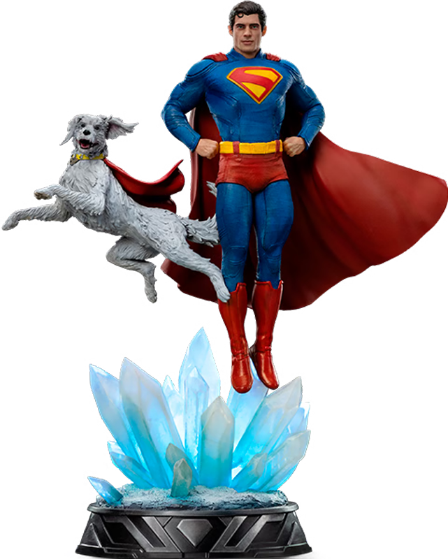 Superman (2025) - Estatua de Superman y Krypto a escala 1:10