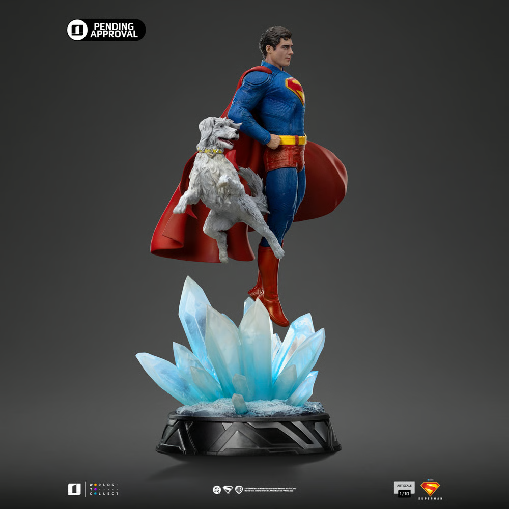 Superman (2025) - Estatua de Superman y Krypto a escala 1:10