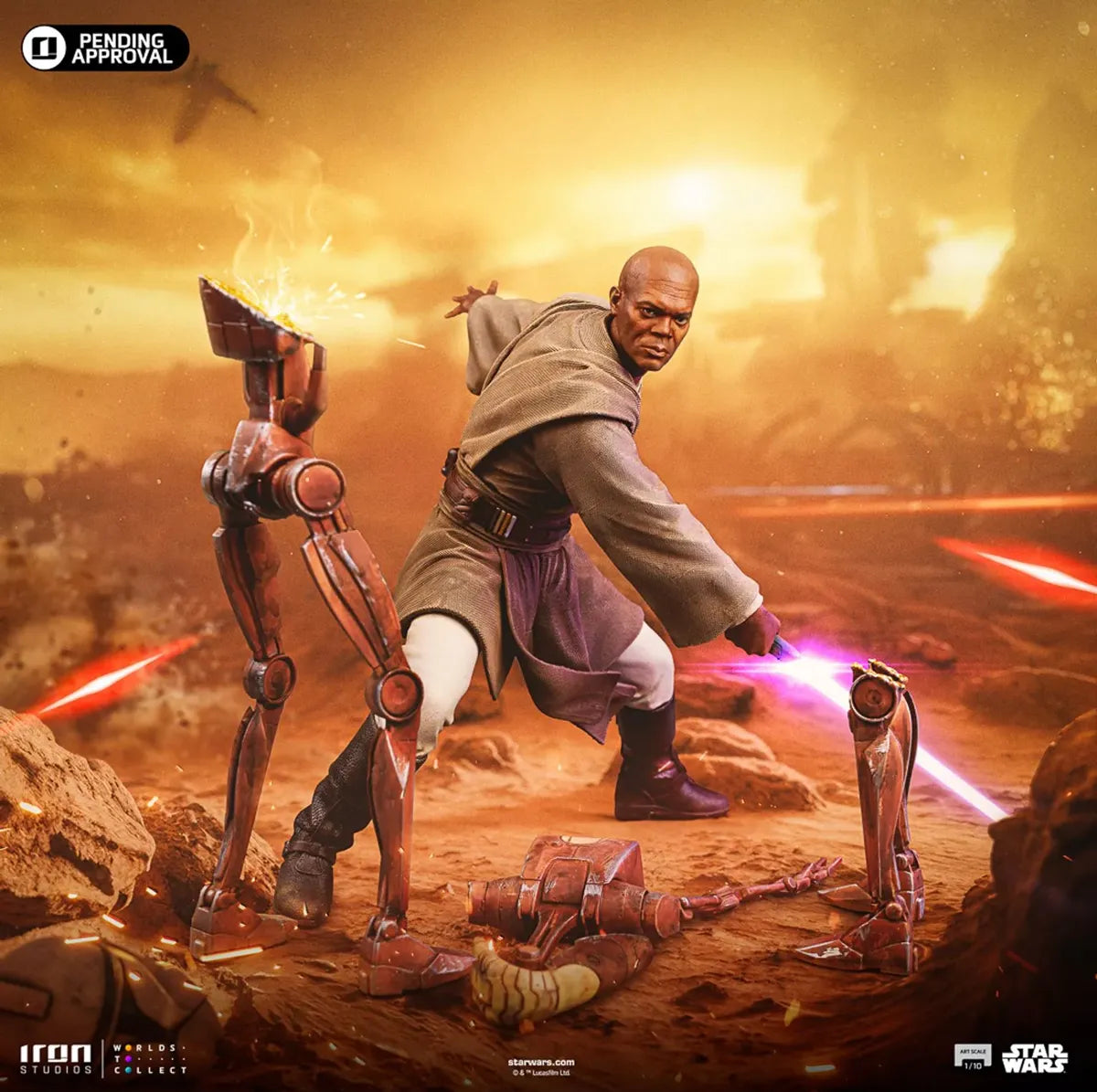 Star Wars: - Mace Windu 1:10 Scale Statue