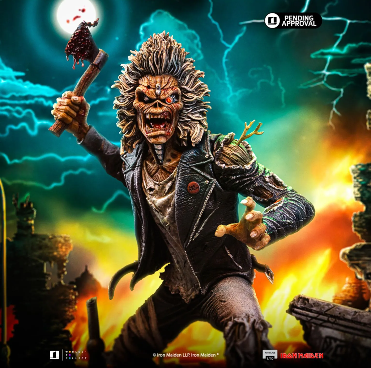 Iron Maiden - Estatua de Eddie a escala 1:10 por el 50.º aniversario
