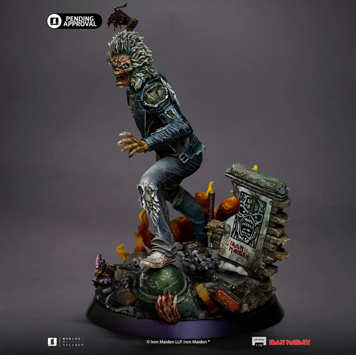 Iron Maiden - Estatua de Eddie a escala 1:10 por el 50.º aniversario