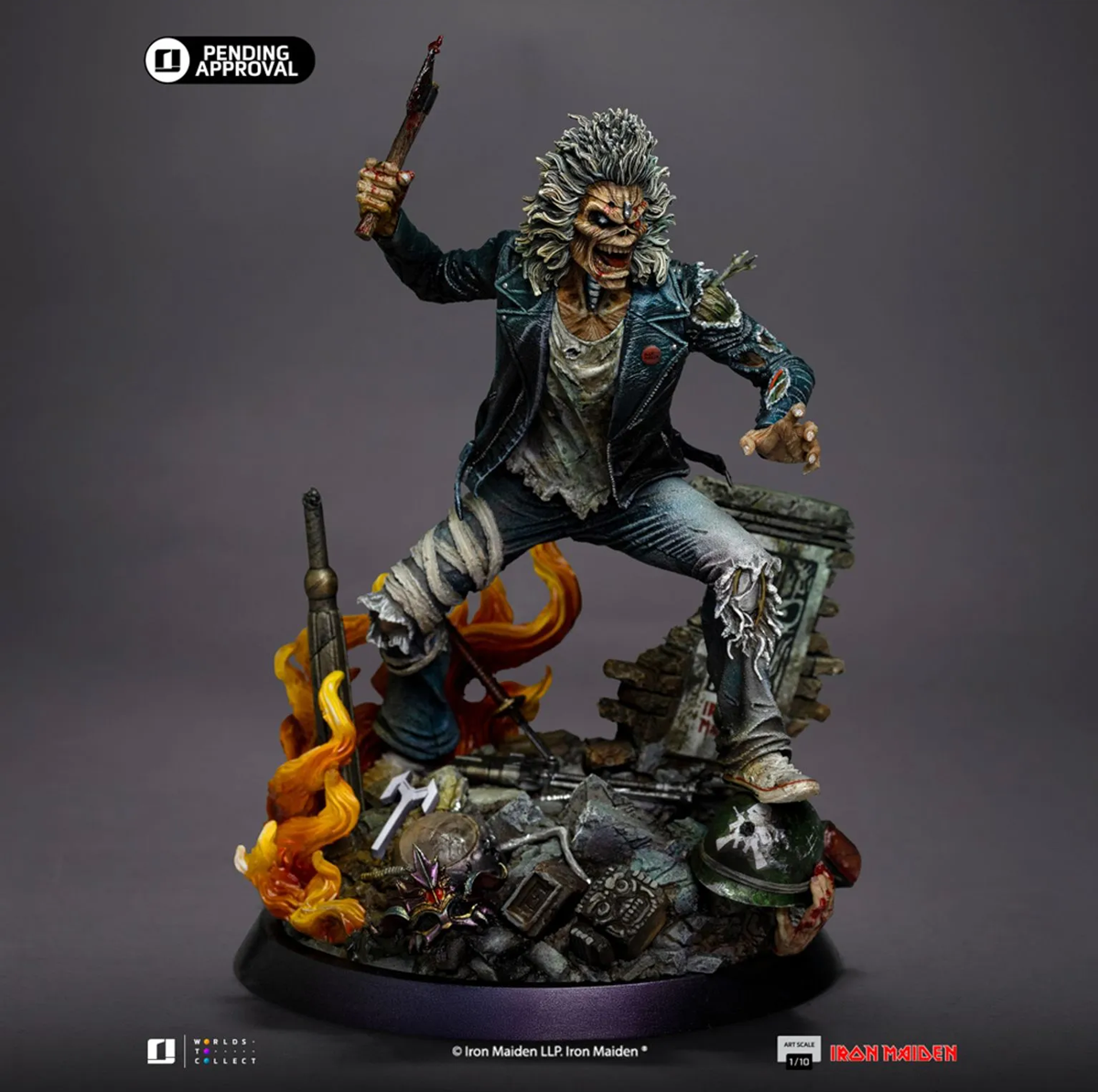 Iron Maiden - Estatua de Eddie a escala 1:10 por el 50.º aniversario