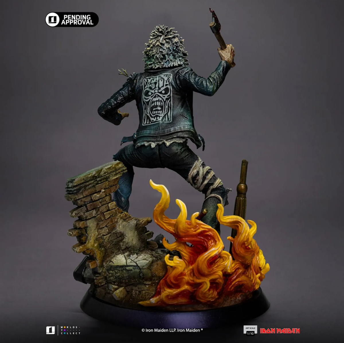 Iron Maiden - Estatua de Eddie a escala 1:10 por el 50.º aniversario