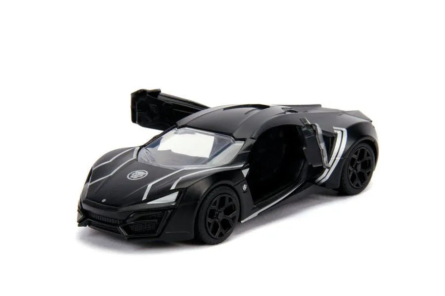 JAD30302 Avengers (comics) - Black Panther Lykan Hypersport 1:32 Hollywood Ride - Jada Toys - Titan Pop Culture