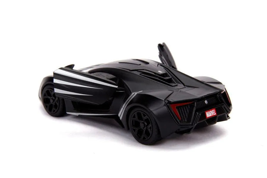 JAD30302 Avengers (comics) - Black Panther Lykan Hypersport 1:32 Hollywood Ride - Jada Toys - Titan Pop Culture