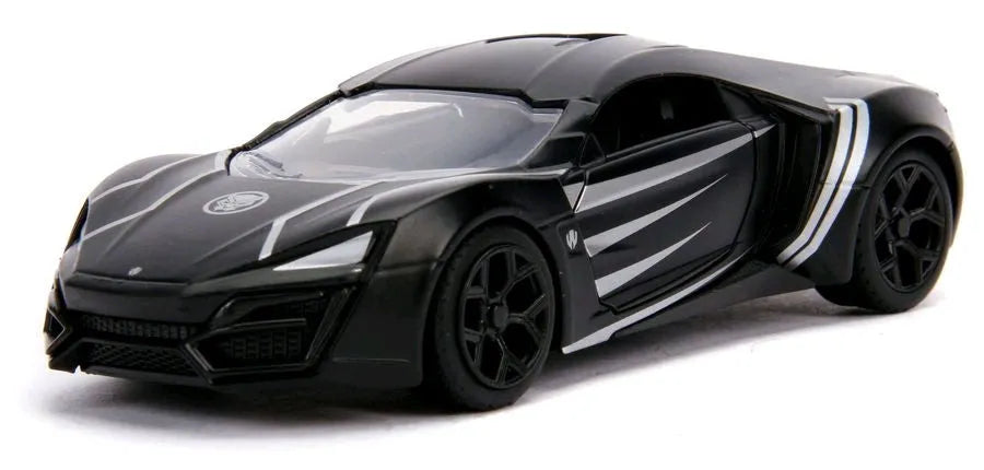 JAD30302 Avengers (comics) - Black Panther Lykan Hypersport 1:32 Hollywood Ride - Jada Toys - Titan Pop Culture