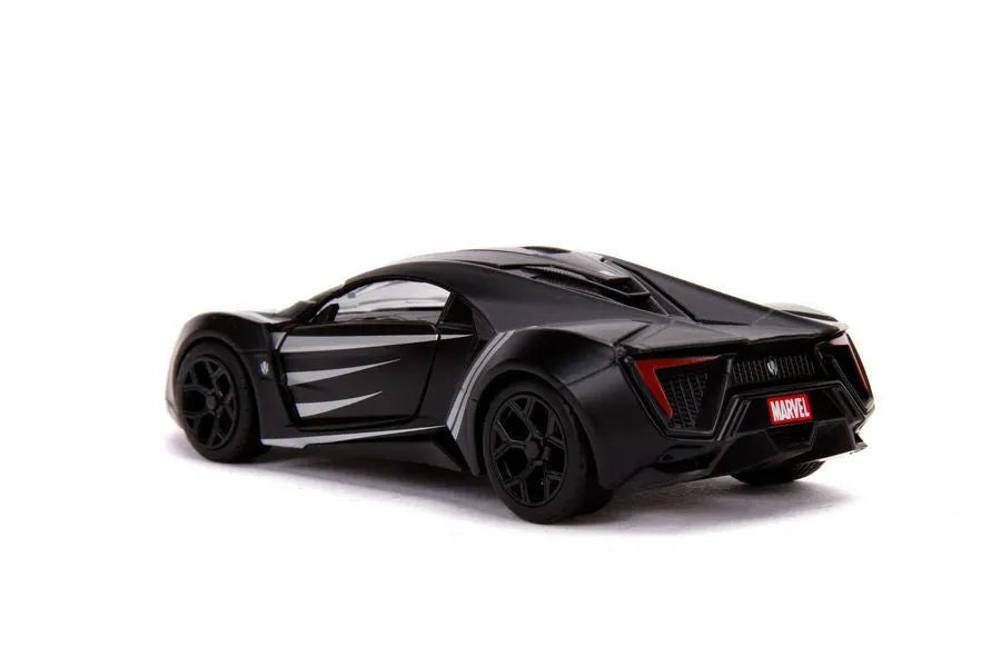 JAD30302 Avengers (comics) - Black Panther Lykan Hypersport 1:32 Hollywood Ride - Jada Toys - Titan Pop Culture