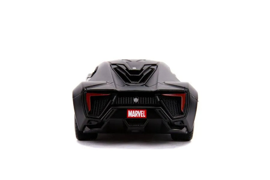 JAD30302 Avengers (comics) - Black Panther Lykan Hypersport 1:32 Hollywood Ride - Jada Toys - Titan Pop Culture