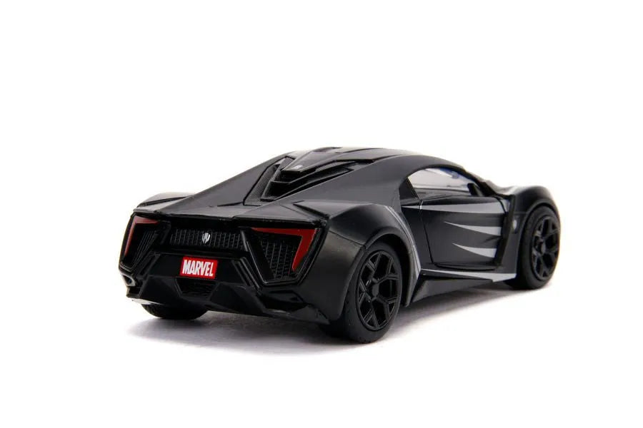 JAD30302 Avengers (comics) - Black Panther Lykan Hypersport 1:32 Hollywood Ride - Jada Toys - Titan Pop Culture