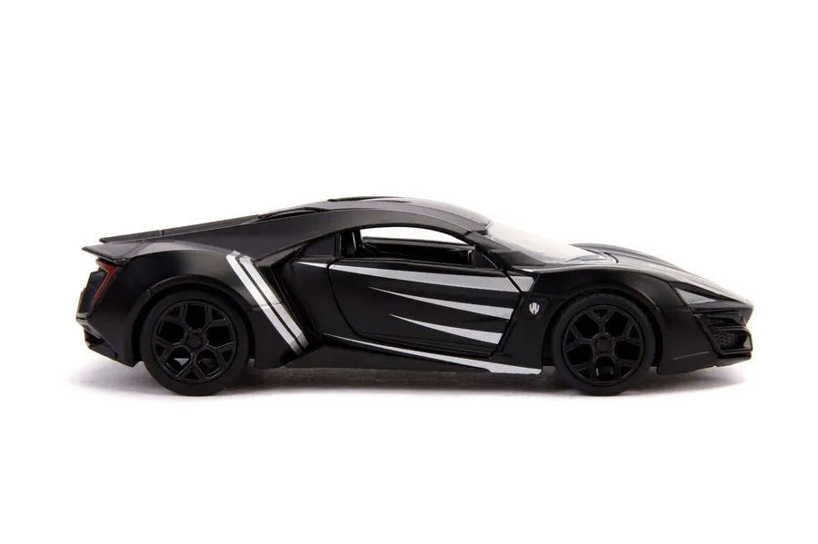 JAD30302 Avengers (comics) - Black Panther Lykan Hypersport 1:32 Hollywood Ride - Jada Toys - Titan Pop Culture