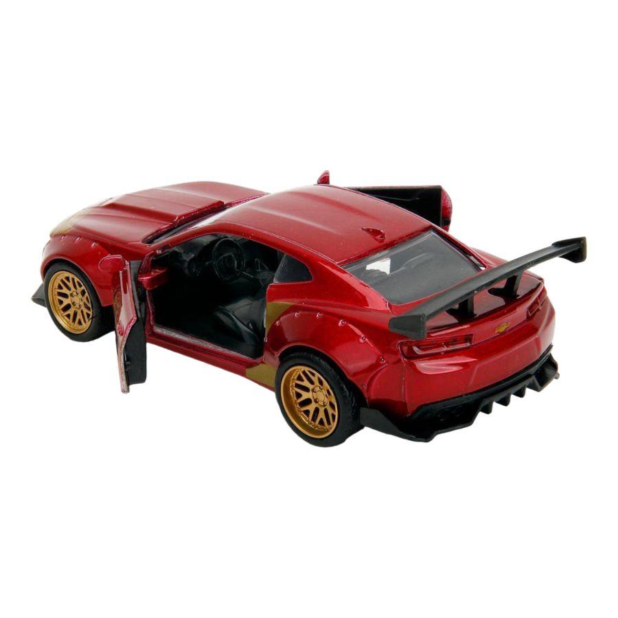 JAD30309 Marvel Comics - 2016 Chevy Camaro SS Widebody with Ironman 1:32 Scale Diecast Figure - Jada Toys - Titan Pop Culture