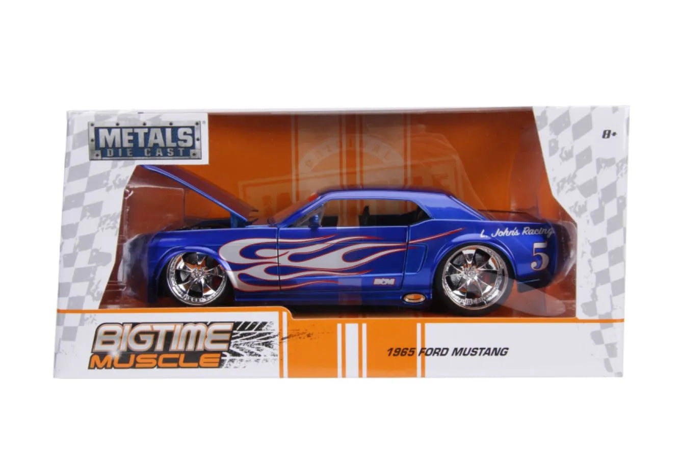 JAD30527 Big Time Muscle - 1965 Ford Mustang GT 1:24 Scale Diecast Vehicle - Jada Toys - Titan Pop Culture