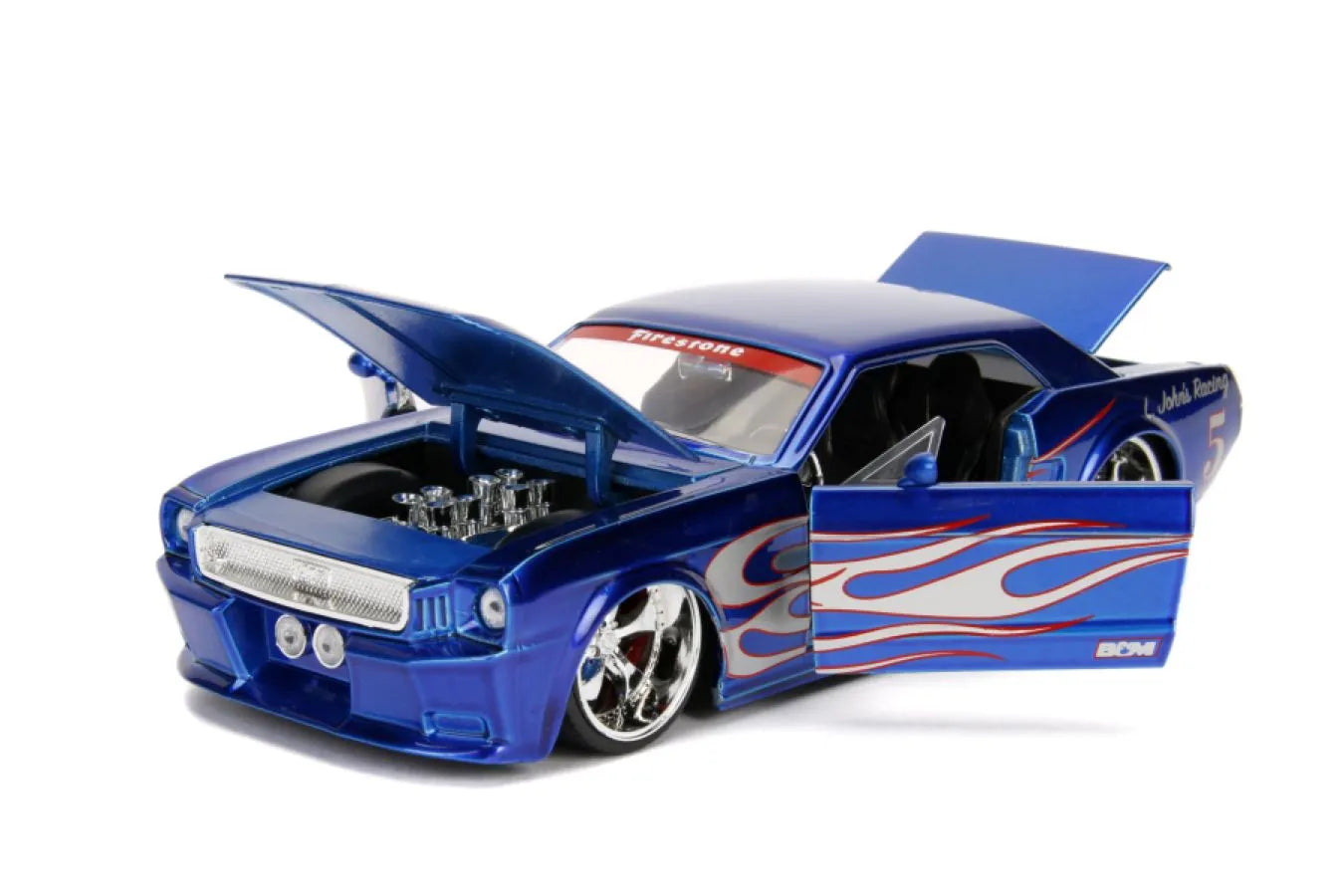 JAD30527 Big Time Muscle - 1965 Ford Mustang GT 1:24 Scale Diecast Vehicle - Jada Toys - Titan Pop Culture