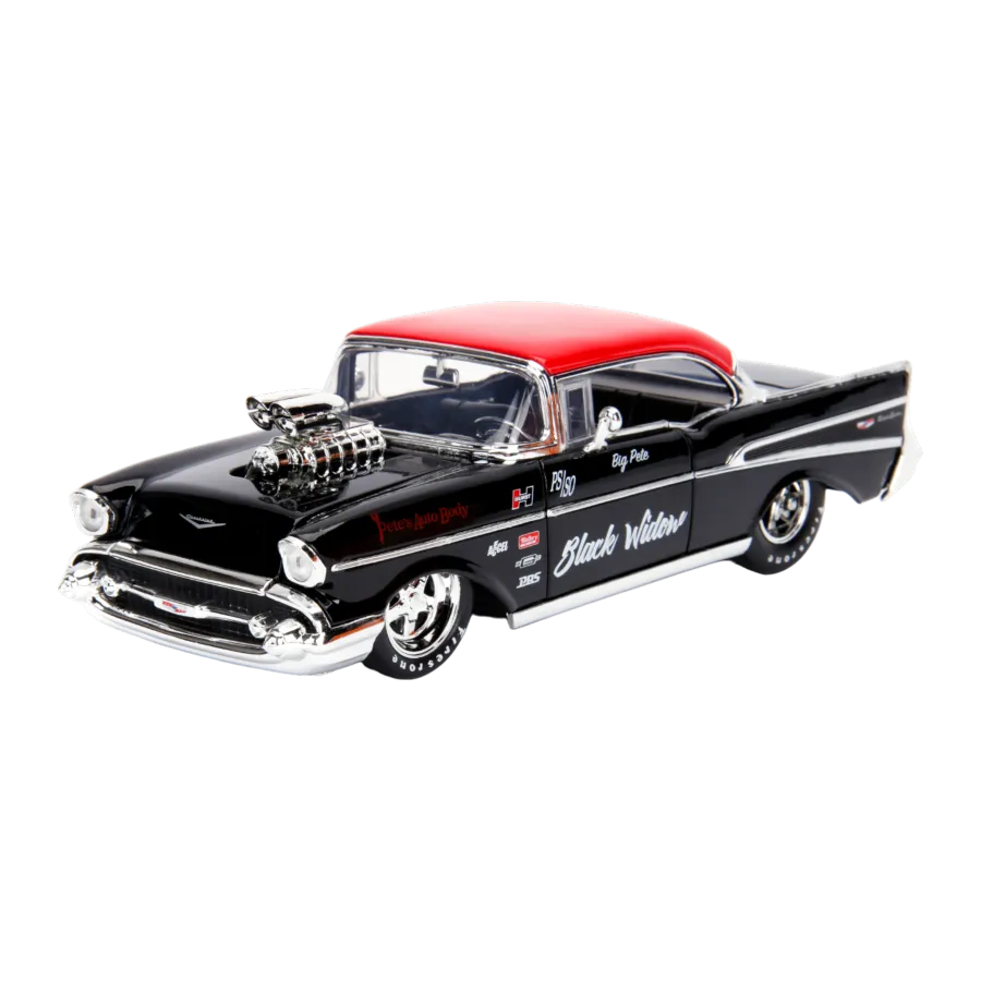 JAD30533 Big Time Muscle - 1957 Chevy Bel Air 1:24 Scale Diecast Vehicle - Jada Toys - Titan Pop Culture