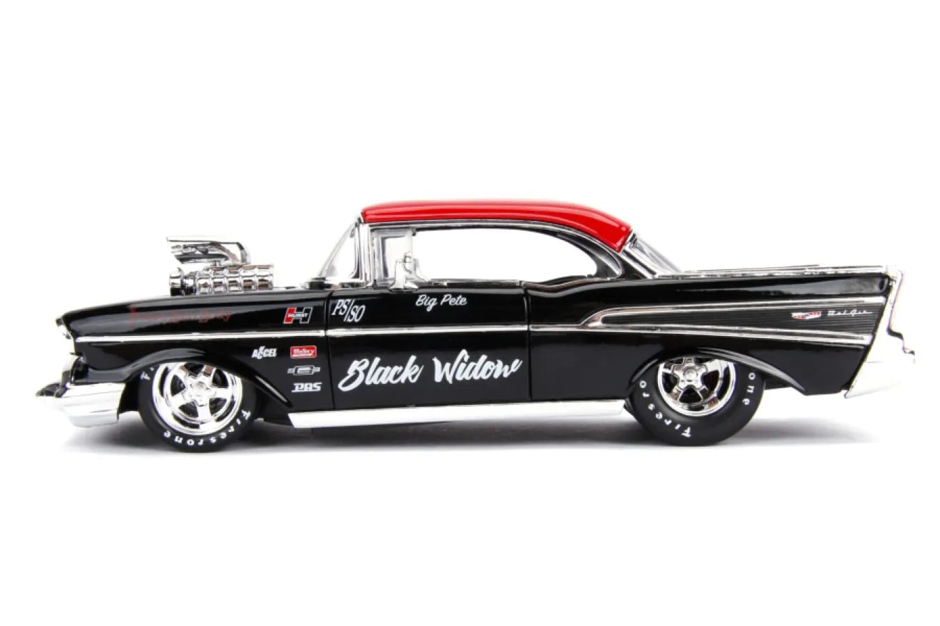 JAD30533 Big Time Muscle - 1957 Chevy Bel Air 1:24 Scale Diecast Vehicle - Jada Toys - Titan Pop Culture