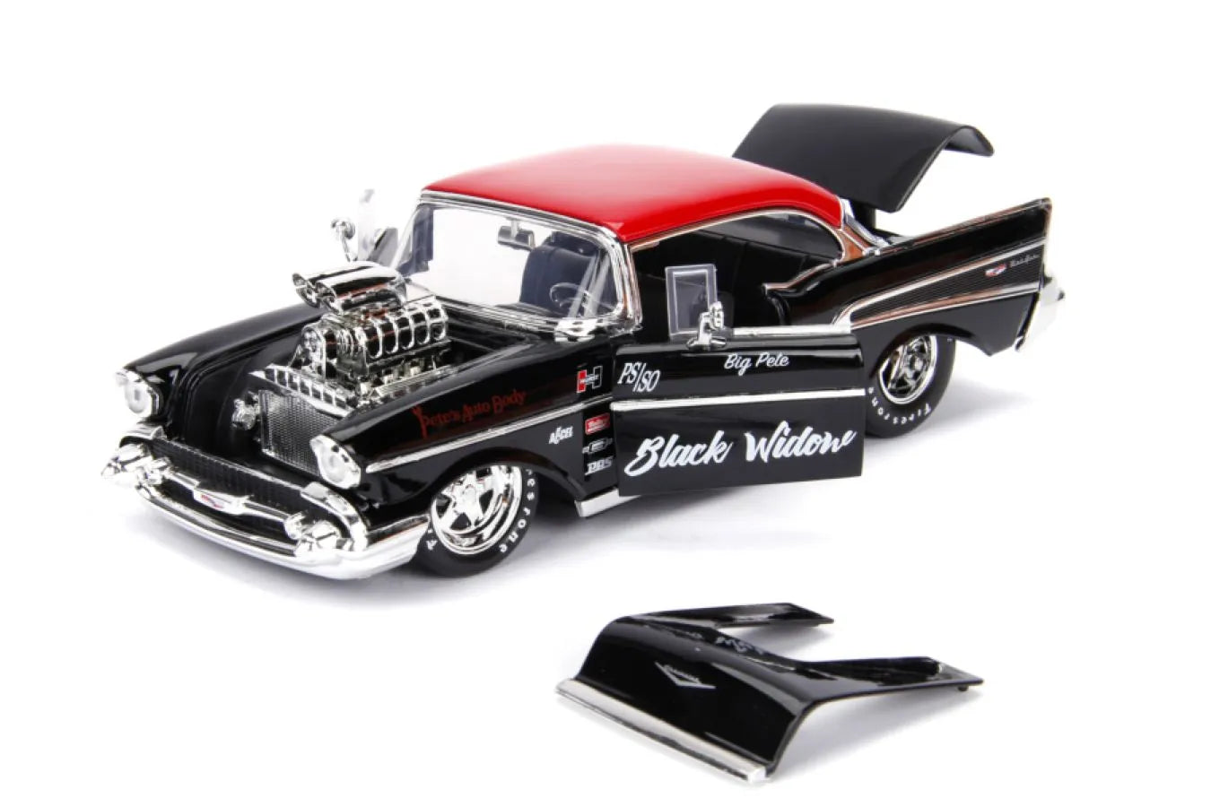 JAD30533 Big Time Muscle - 1957 Chevy Bel Air 1:24 Scale Diecast Vehicle - Jada Toys - Titan Pop Culture