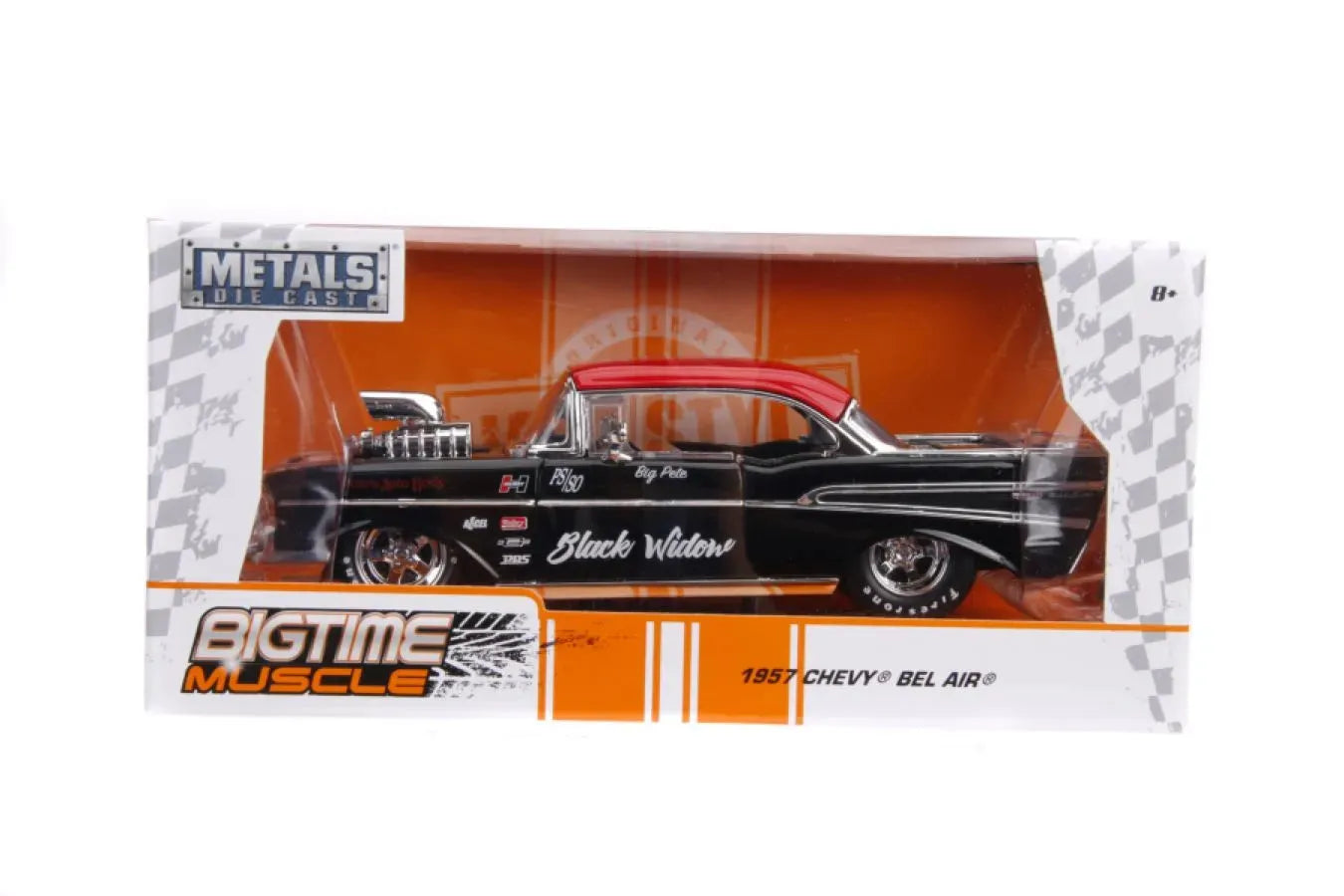 JAD30533 Big Time Muscle - 1957 Chevy Bel Air 1:24 Scale Diecast Vehicle - Jada Toys - Titan Pop Culture