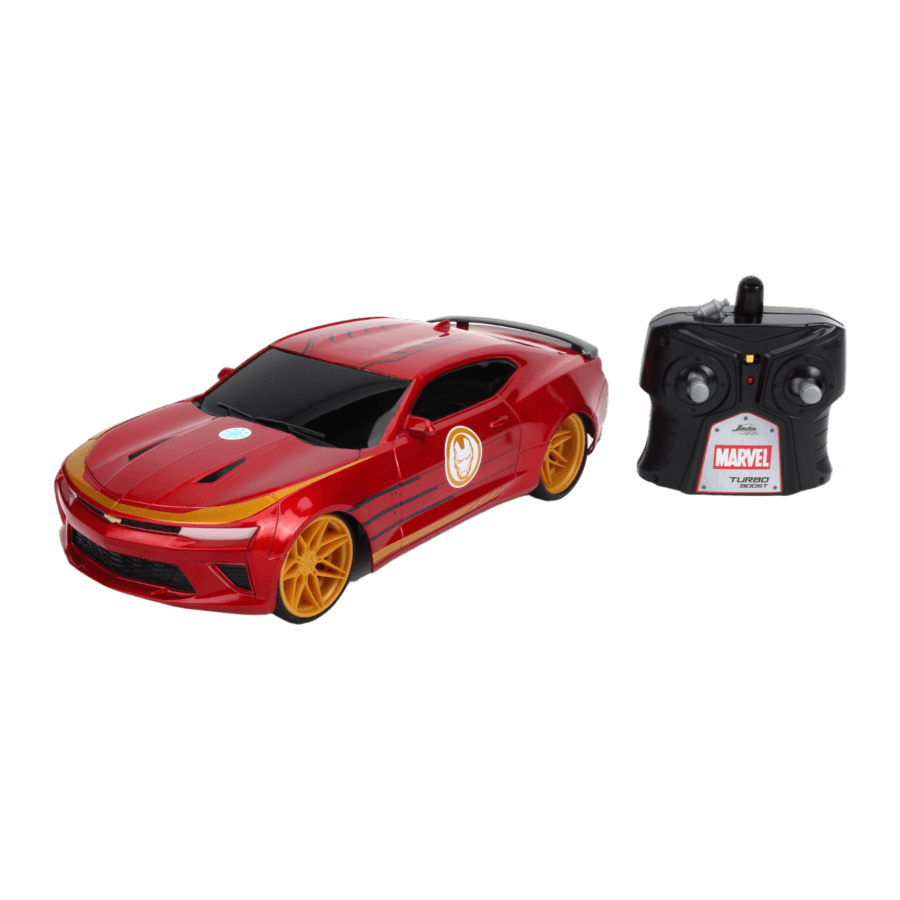 JAD30543 Marvel Comics - 2016 Chevy Camaso SS (Iron Man) 1:16 Scale Remote Control Car - Jada Toys - Titan Pop Culture