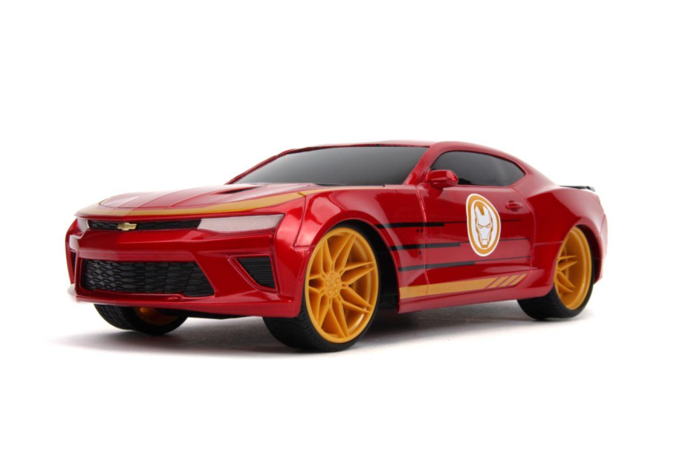 JAD30543 Marvel Comics - 2016 Chevy Camaso SS (Iron Man) 1:16 Scale Remote Control Car - Jada Toys - Titan Pop Culture