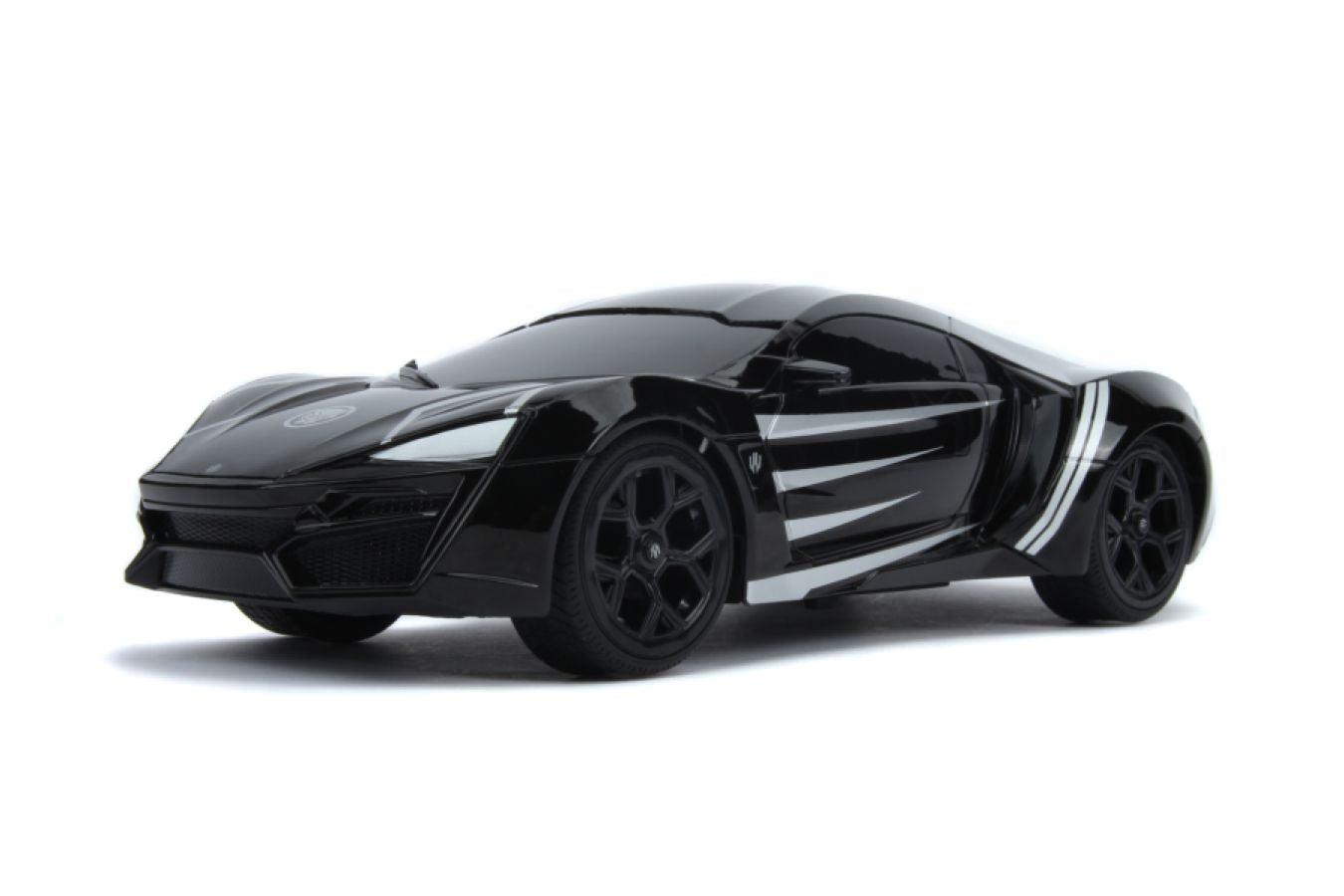 JAD30544 Marvel Comics - Lykan Hypersport (Black Panther) 1:16 Scale Remote Control Car - Jada Toys - Titan Pop Culture