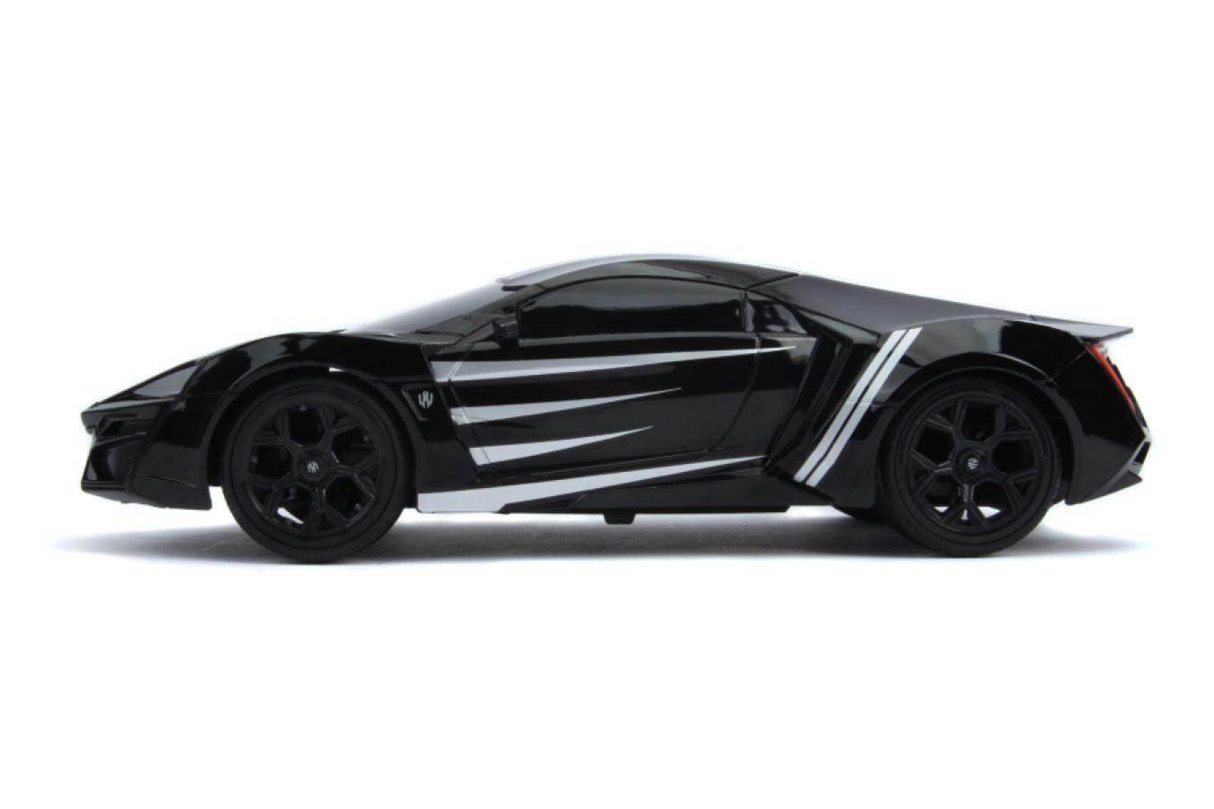 JAD30544 Marvel Comics - Lykan Hypersport (Black Panther) 1:16 Scale Remote Control Car - Jada Toys - Titan Pop Culture