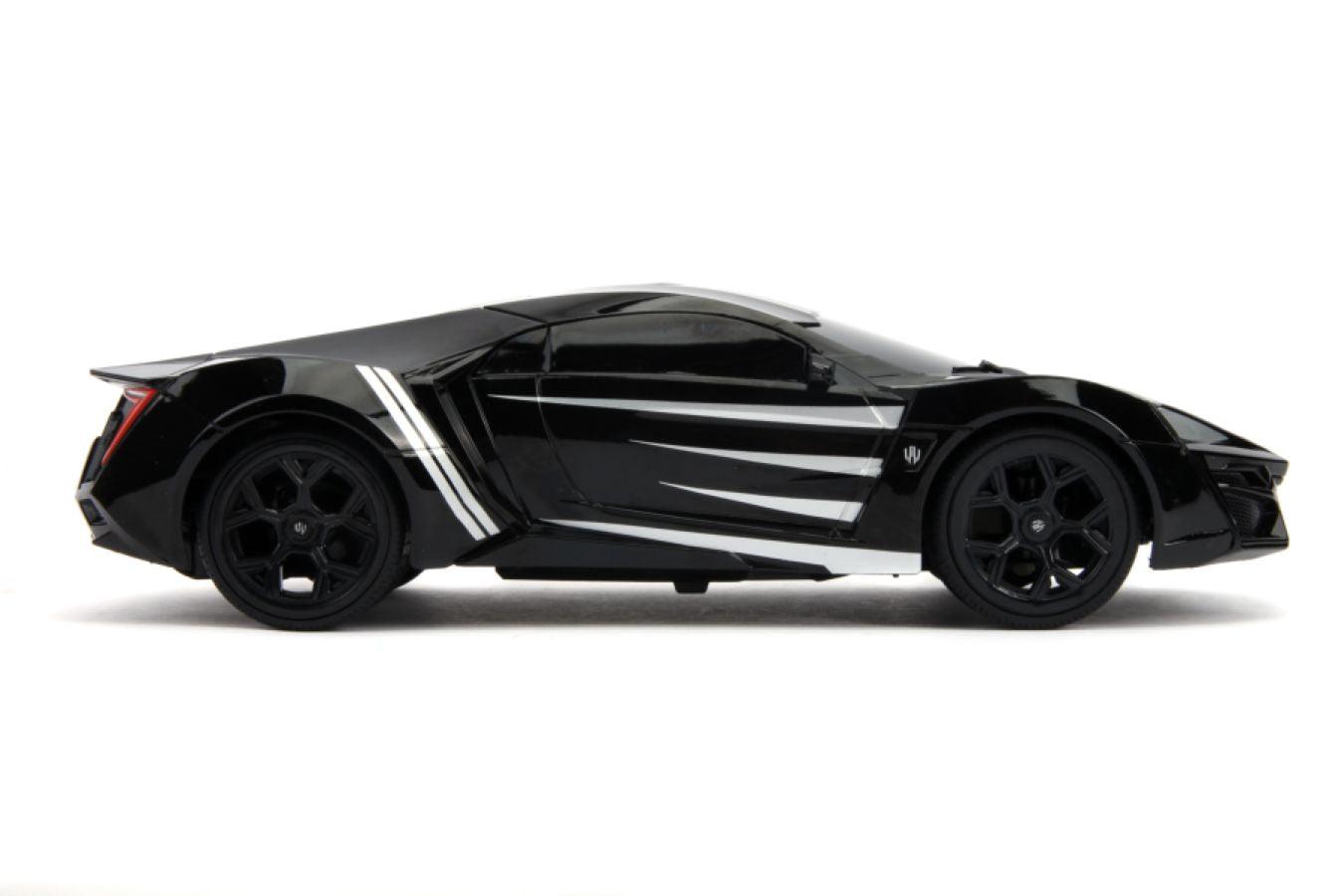 JAD30544 Marvel Comics - Lykan Hypersport (Black Panther) 1:16 Scale Remote Control Car - Jada Toys - Titan Pop Culture