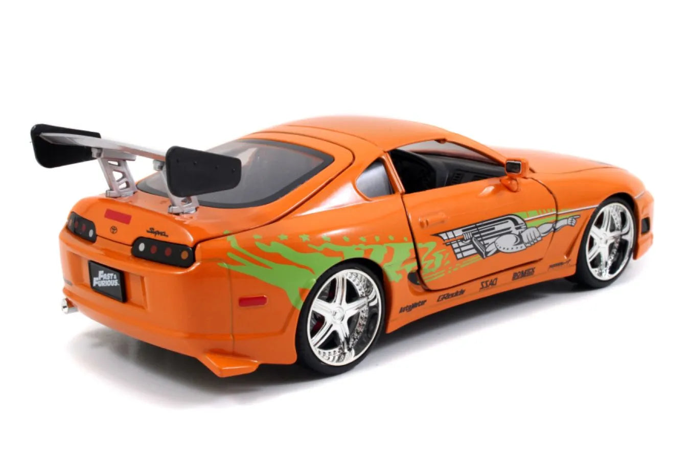 JAD30699 Fast and Furious - Brian's Toyota Supra with Brian 1:24 Scale Diecast Model Kit - Jada Toys - Titan Pop Culture