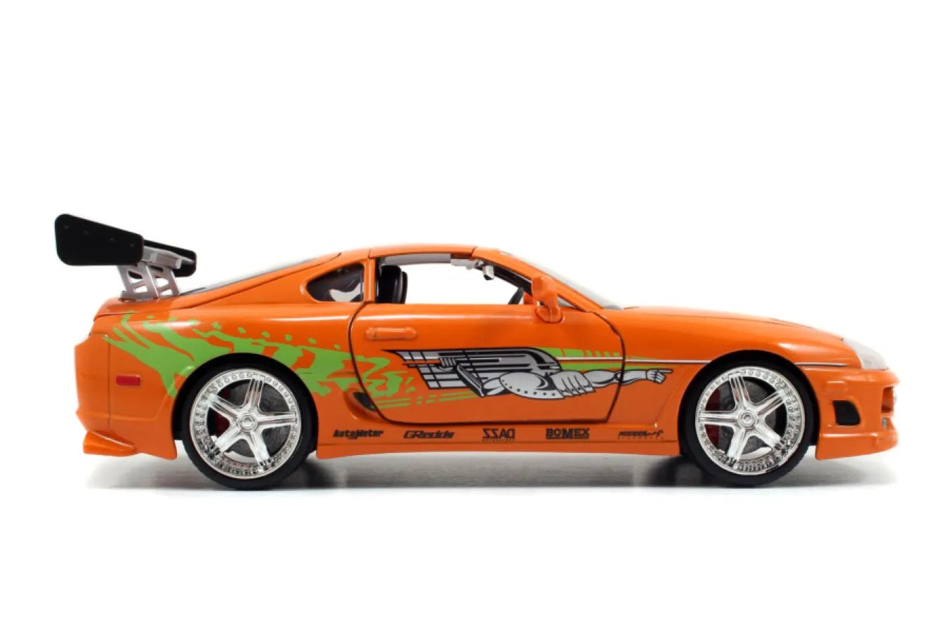 JAD30699 Fast and Furious - Brian's Toyota Supra with Brian 1:24 Scale Diecast Model Kit - Jada Toys - Titan Pop Culture