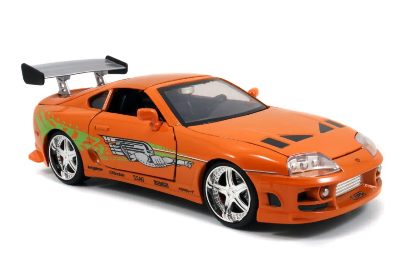 JAD30699 Fast and Furious - Brian's Toyota Supra with Brian 1:24 Scale Diecast Model Kit - Jada Toys - Titan Pop Culture