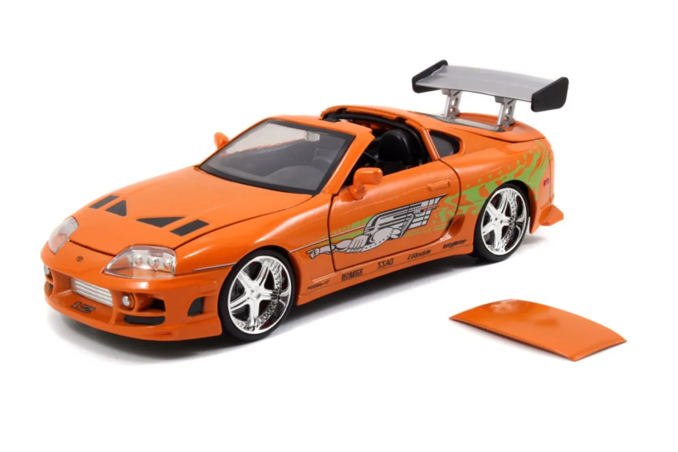 JAD30699 Fast and Furious - Brian's Toyota Supra with Brian 1:24 Scale Diecast Model Kit - Jada Toys - Titan Pop Culture