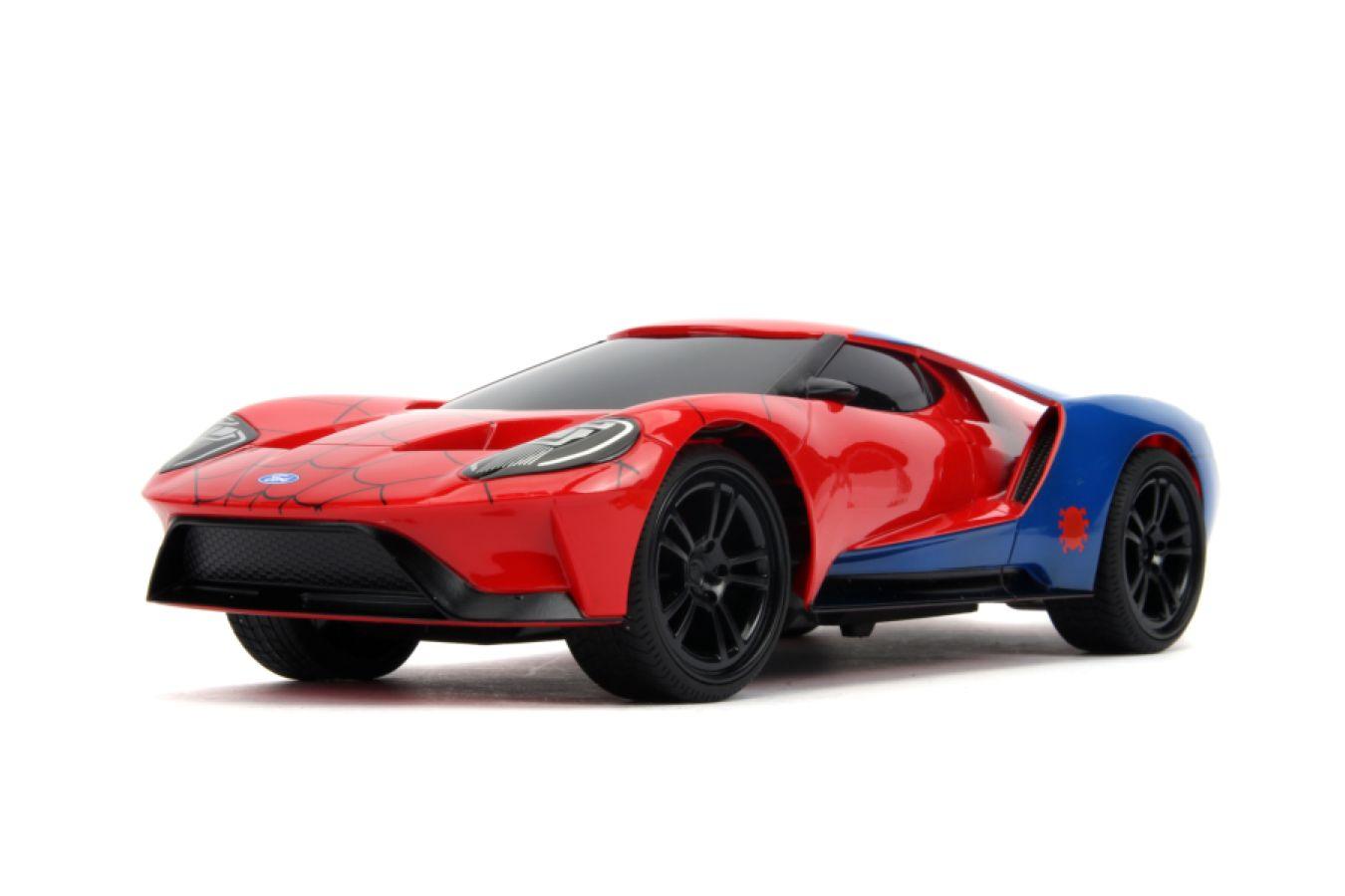 JAD30760 Marvel Comics - 2017 Ford GT (Spider-Man) 1:16 Scale Remote Control Car - Jada Toys - Titan Pop Culture