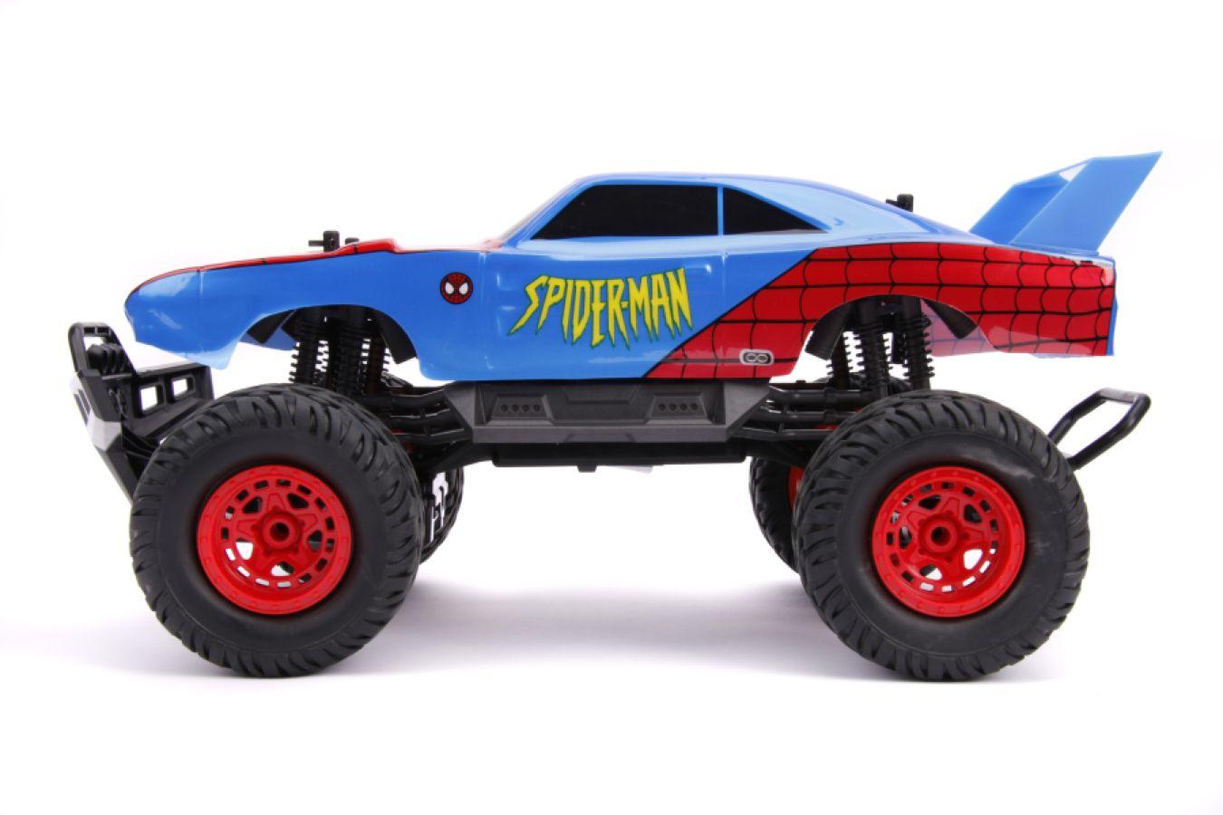 JAD30761 Hollywood Rides - Dodge Charger Daytona (Spider-Man) 1:12 Remote Control Car - Jada Toys - Titan Pop Culture