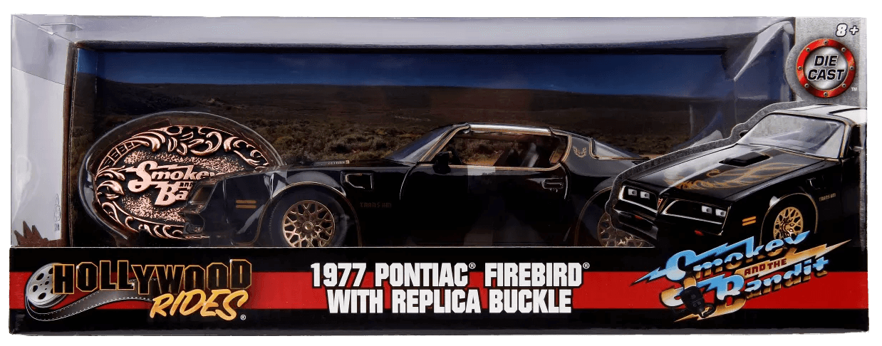 JAD30998 Smokey & the Bandit - 1977 Pontiac Firebird 1:24 Hollywood Ride - Jada Toys - Titan Pop Culture