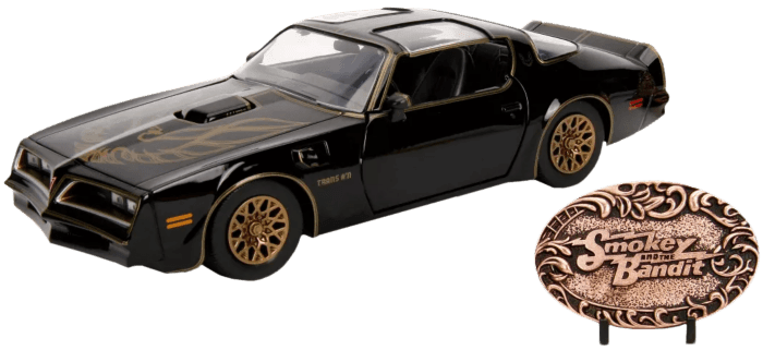 JAD30998 Smokey & the Bandit - 1977 Pontiac Firebird 1:24 Hollywood Ride - Jada Toys - Titan Pop Culture