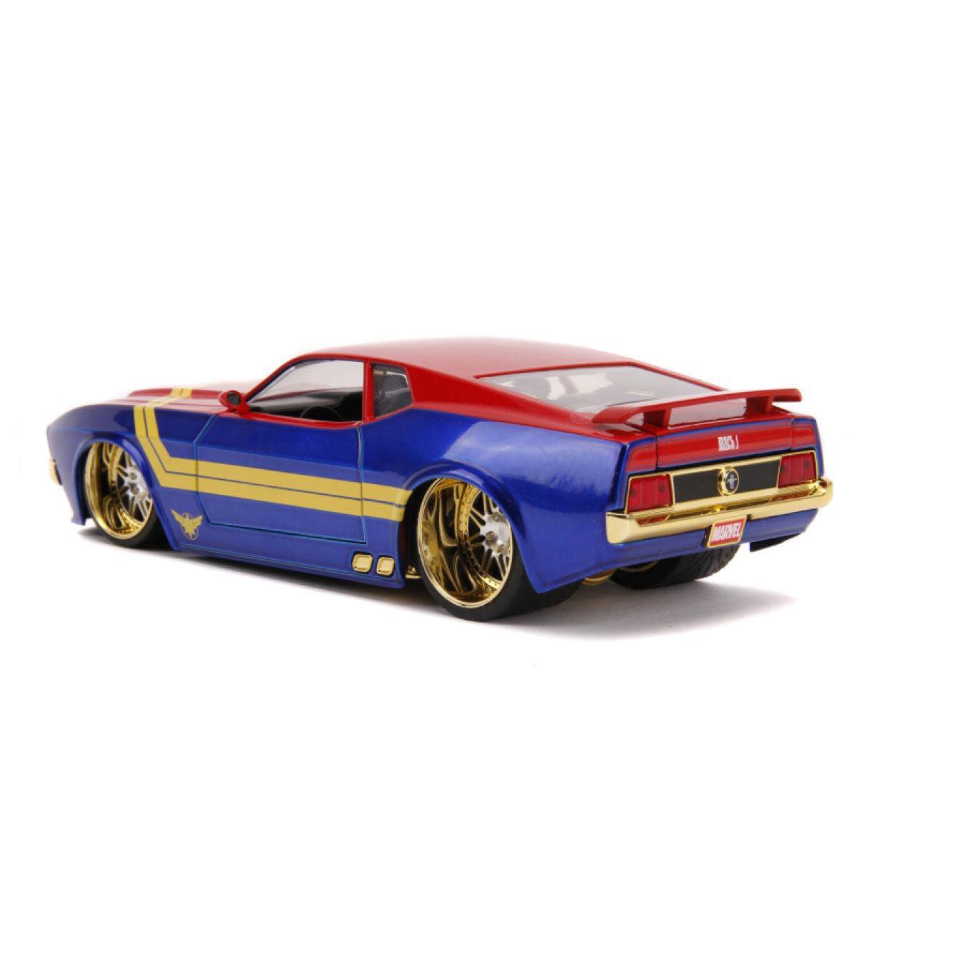 JAD31193 Captain Marvel - 1973 Ford Mustang Mach 1 1:24 - Jada Toys - Titan Pop Culture