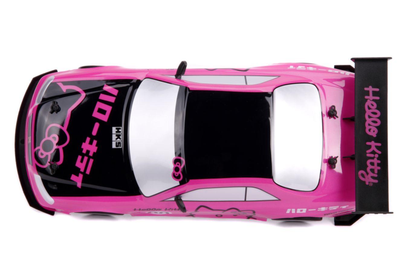 JAD31432 Hello Kitty - 2002 Nissan Skyline GT-R (BNR34) 1:10 Scale Remote Control Car - Jada Toys - Titan Pop Culture