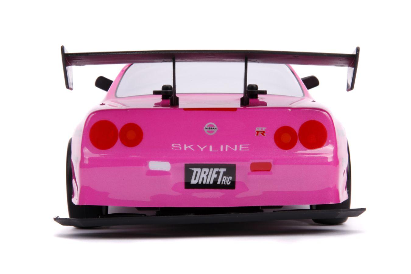 JAD31432 Hello Kitty - 2002 Nissan Skyline GT-R (BNR34) 1:10 Scale Remote Control Car - Jada Toys - Titan Pop Culture