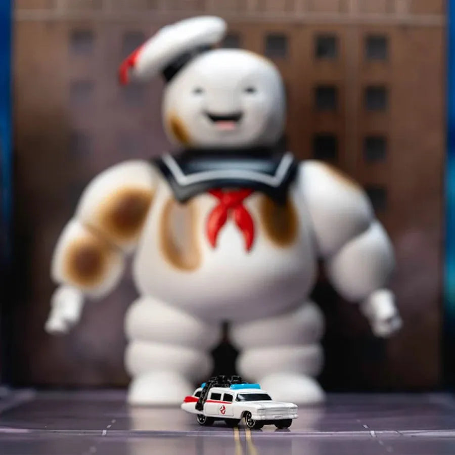 JAD31441 Ghostbusters - StayPuft 6" with Ecto-1 (Next Level) Nano Set - Jada Toys - Titan Pop Culture