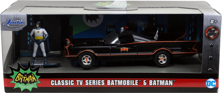 JAD31703 Batman (1966) - Batmobile with Figure 1:32 Scale Hollywood Ride - Jada Toys - Titan Pop Culture