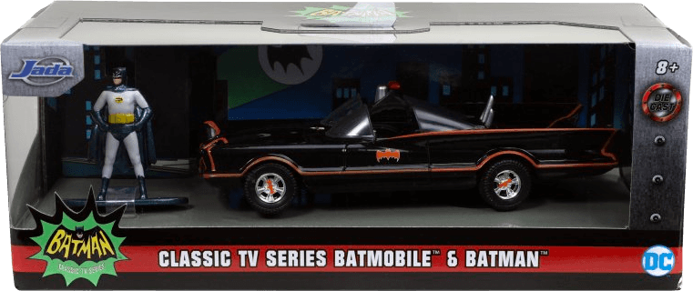 JAD31703 Batman (TV) - Batmobile with Figure 1:32 Scale Hollywood Ride - Jada Toys - Titan Pop Culture