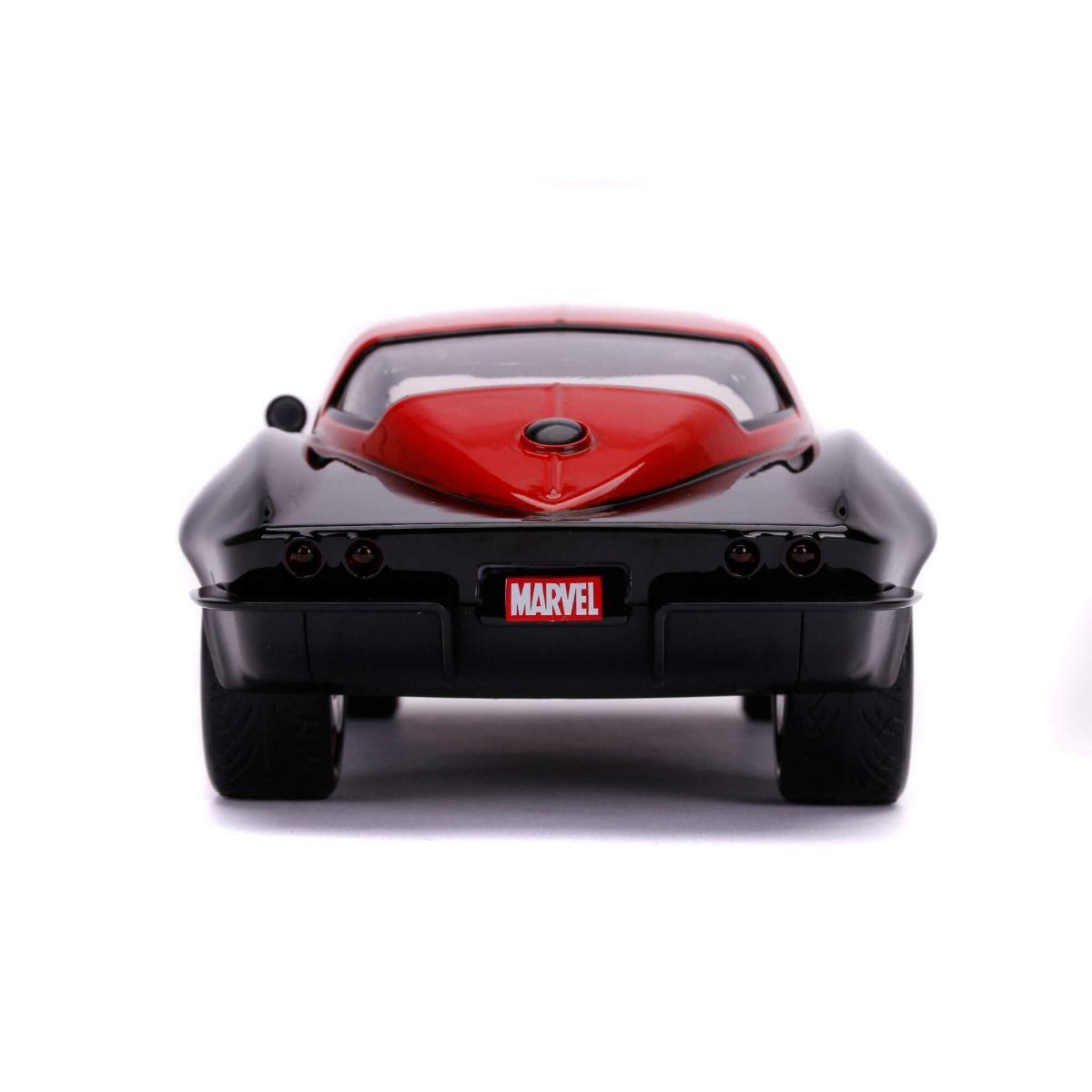 JAD31749 Avengers - '66 Chevy Corvette w/Black Widow 1:24 Scale Hollywood Ride - Jada Toys - Titan Pop Culture