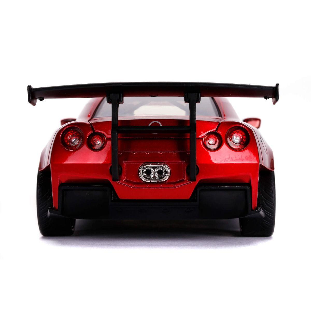 JAD31908 Power Rangers - '09 Nissan GT-R Red 1:24 Scale Hollywood Ride - Jada Toys - Titan Pop Culture