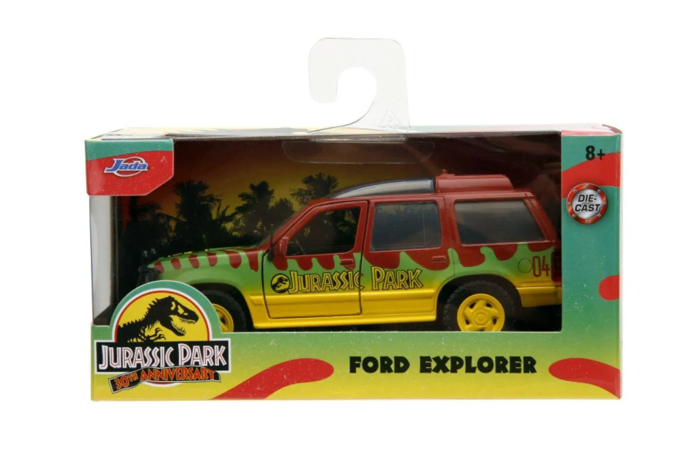 JAD31956 Jurassic Park - 1993 Ford Explorer 1:32 Scale Vehicle (30th Anniversary) - Jada Toys - Titan Pop Culture