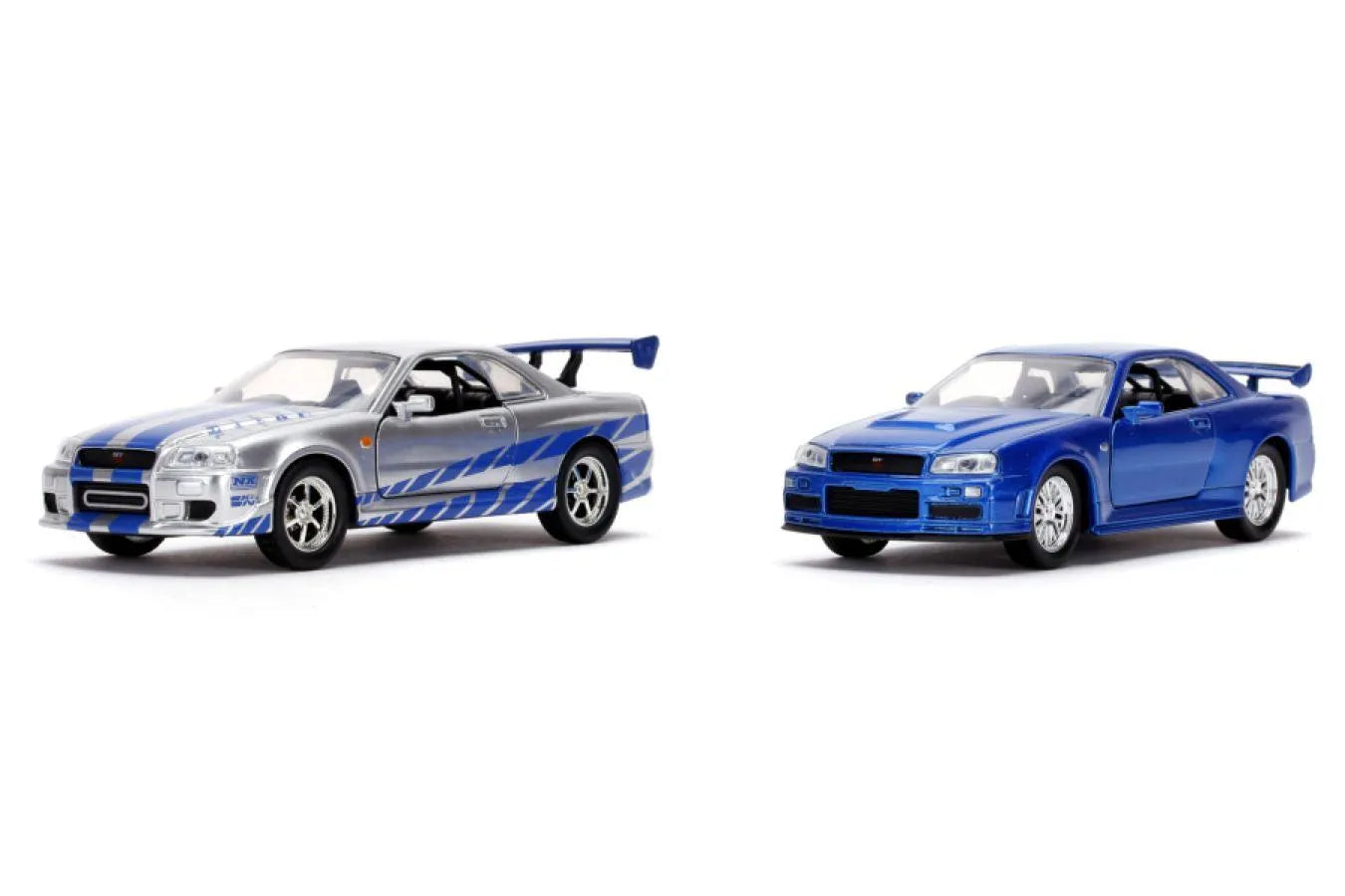 JAD31980 Fast & Furious - Brian's Nissan Skyline GT-R Twin Pack 1:32 Scale - Jada Toys - Titan Pop Culture