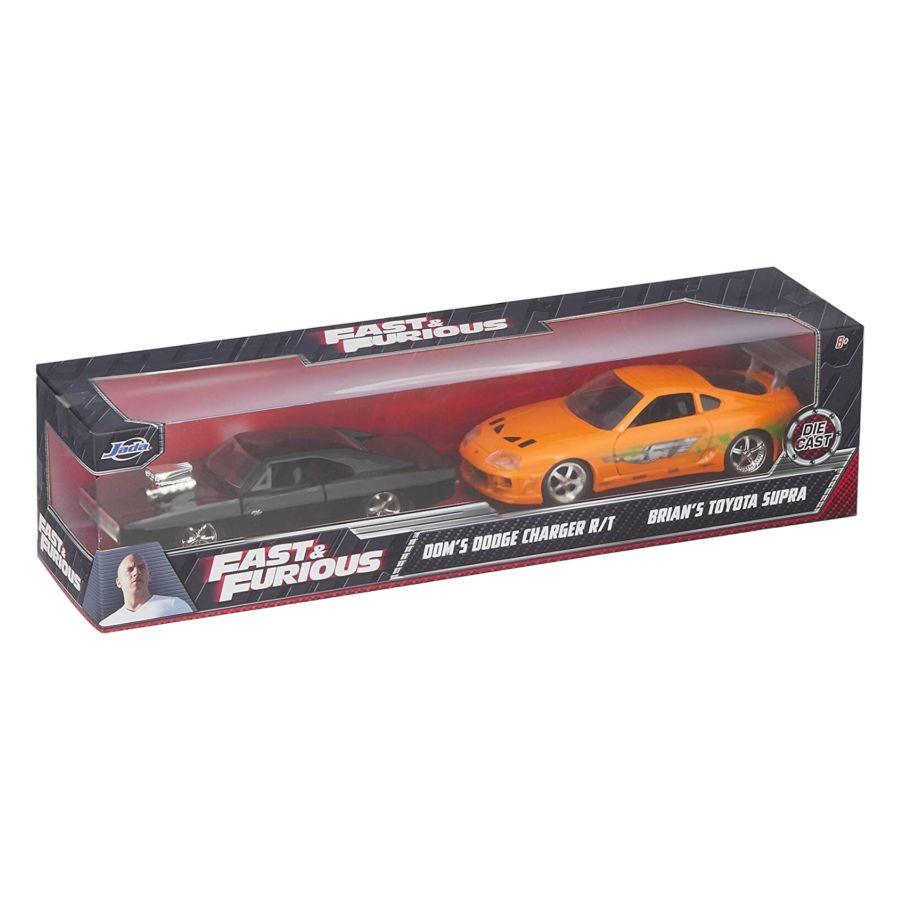 JAD31981 Fast & Furious - Don's Charger & Brian's Supra 1:32 Scale Diecast Hollywood Ride [Twin Pack] - Jada Toys - Titan Pop Culture